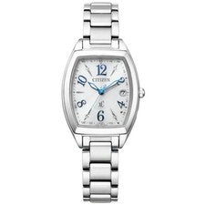 CITIZEN xC ES9391-54A Eco-Drive Radio Reloj Esfera Blanca Mujer Japón Nuevo