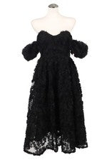 Vestido de mujer True Decadence talla 32 (Reino Unido 6) negro línea A vestido de noche vestido