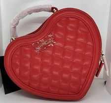 Bolso Bandolera de Diseñador en Forma de Corazón para Mujer Cuero Vegano Rojo Nuevo
