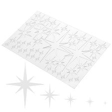 1 Juego de Pegatinas de Pared Acrílicas Decoración del Hogar Espejo Acrílico Hágalo Usted Mismo Estrella Pegatina Pared
