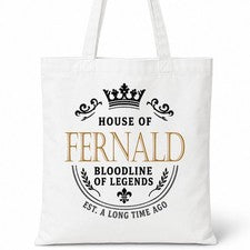Bolso Shopper Casa Of Algodón Apellido Familiar FERNALD