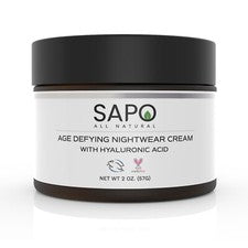 Crema de Noche Sapo - Crema Hidratante Antiedad con Ácido Hialurónico + Niacinamida