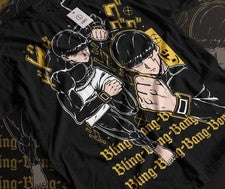 CAMISETA ANIME MASHLE NEGRA ESTILO UNISEX