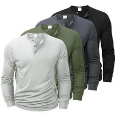 Camisa De Manga Larga Moda Lujo Camiseta Elegante Cuello V Para Hombres
