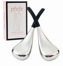 Globos de hielo Herramientas de cuidado facial de la piel para mujeres Rostro Ojos, Acero inoxidable Face Beau