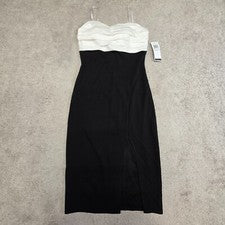 Vestido midi de fiesta City Studio para mujer negro bloques de colores para niños