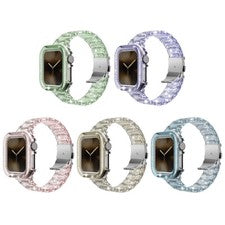 Correa de reloj brillante + estuche para Apple Watch 11 10 9 Ultra 8 7 6 5 4 3 SE