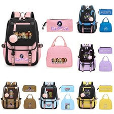*Katseye/niña Mochila Bolso Escolar Senderismo Mochila Bolsa para Libros Bolsa para Lápices Bolsa de Almuerzo