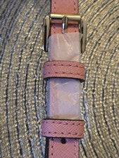 Bandolera Michael Kors Rosa Cuero Saffiano Correa Cadena Dorada Nueva con Etiquetas