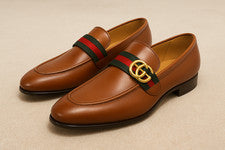 ZAPATOS DE CUERO HECHOS A MANO PARA HOMBRE, COLOR MARRÓN CLARO, MODA SIN CORDONES, ZAPATOS PARA HOMBRE
