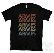 CAMISETA BRAZO ESTILO RETRO REPETIDO Hombre y Mujer Novedad Genial Nombre Regalo