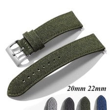Correa de reloj de tela de vela de calidad de 20 mm correa de reloj de cuero de nailon de 22 mm liberación rápida