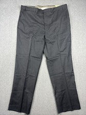 Pantalones LAUREN Ralph Lauren Para Hombre 42(40)x32 Gris Mezcla Rayón Rectos Formales Nuevos con Etiquetas