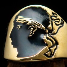 ANILLO BANDERA DE CÓRCEGA, ANILLO BANDERA DE CÓRCEGA PARA HOMBRE BANDANA CABEZA PIRATA NEGRO TALLA 5