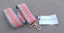 Bandolera Maris Dehart Correa NUEVA ah-dornado tono dorado herrajes rosa intenso
