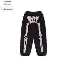 PANTALONES CÁLIDOS DE INVIERNO ESTILO JAPONÉS PARA HOMBRES INFORMALES HUESO CAPITAL HIP HOP PANTALONES PANTALONES
