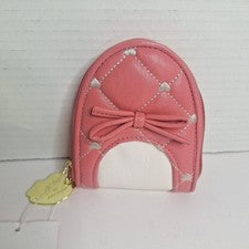 Luv Betsey Por Betsey Johnson Coral Ballet Zapatilla Muñequera Monedero Novedad