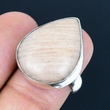 Anillo de joyería de plata esterlina 925 hecho a mano con piedras preciosas d...