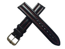 Pulseras de reloj de cuero Jacques Lemans de 20 mm en relieve cocodrilo tiburón o grano natural