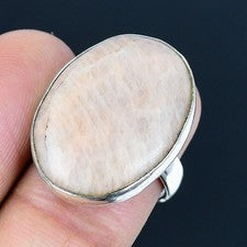 Anillo de joyería de plata esterlina 925 hecho a mano con piedras preciosas...