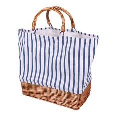 Bolso de lona para mujer Bolso de compras de moda Ratán Lona simple Bolsos de mano