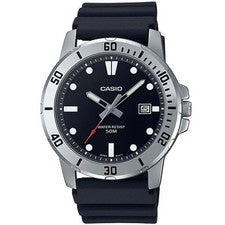 Casio MTP-VD01-1EV Reloj de Cuarzo Analógico Negro Militar Hombre NUEVO (Sin ...