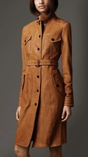 Sexy Lo último Para Mujer Vestido de Cuero 100% Genuino Suave Piel de Cordero Elegante Vestido