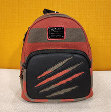 Mini Mochila Suéter Loungefly Freddy Krueger Pesadilla en Elm Street NUEVO