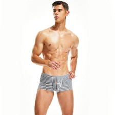 Moda Ropa Interior Calzoncillos Cintura Baja Hombre Ropa Pantalones Rojo/Azul/Negro