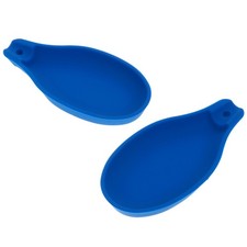 2 Stück Silikon-Löffel-Aufbewahrungspads, Löffelhalter, Ständer, Küchenzubehör