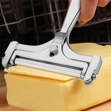 Cortador de queso de cocina con grosor ajustable y cuatro alambres de acero inoxidable