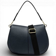 Moda Gianni Chiarini Bolsa Helena Round Mujer Navy De Cuero