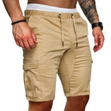 Verano Hombre Moda Cordones Cinco Piezas Ropa de Trabajo Pantalones