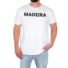 Camiseta MADEIRA Para Hombres Elegante Gráfica Ropa Informal Linda Moda Regalo de Cumpleaños
