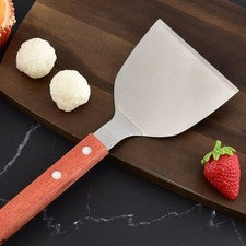 Raspador de espátula de acero para parrilla herramienta de cocina pala para pizza utensilios para panqueques