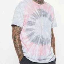 Todo lo que se ve tie-dye, manga corta, camiseta/gris talla L