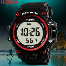 UOMO RESISTENTE ALL'ACQUA OROLOGIO SPORTIVO HONHX CRONO COLORI TEMPO mb