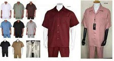Nuevo Conjunto de Camisa y Pantalones Informales Manga Corta Traje de Caminar 2 Piezas Para Hombre M~5XL Estilo2954