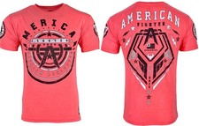 Camiseta para hombre American Fighter GALLOWAY atlética MMA rosa XS-4XL