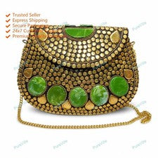 Nuevo bolso de mano de moda de piedra de metal para mujer