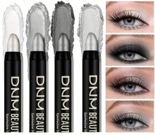 Sombra de ojos Smokey Crayon ~ Negro Blanco Gris Plata Azul ~ humo ahumado
