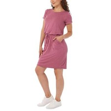 Nuevo con etiquetas Mini Vestido 32 Degrees Para Mujer Suave Lujo Cintura Acanalada 4 Vías Elastizado
