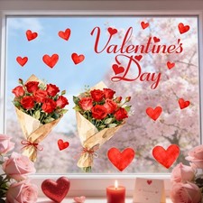Pegatina corazón flor decoración interior hogar romántica decoración hogar para espejos