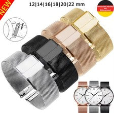 Uhrenarmband Milanaise Mesh Armband Edelstahl Universell 12 14 16 18 20 22 mm