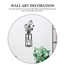 Arte en hierro estilo flor arte de pared decoración pared adorno suministros para el hogar