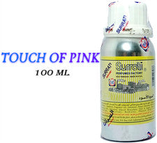 Aceite de perfume concentrado Touch of Pink Surrati, envasado de 100 ml, aceite Attar.