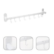 Estante colgante para utensilios de cocina ahorro de espacio soporte de pared olla almacenamiento