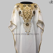 D19 Marroquí Kaftán Elegante Farasha Étnico Abaya Vestido de Boda Árabe