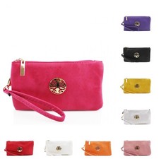 Mini bolsos bandolera de cuero sintético suave para damas mujeres niñas moda cartera