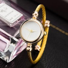 para mujer moda para accesorio aleación acero cable reloj